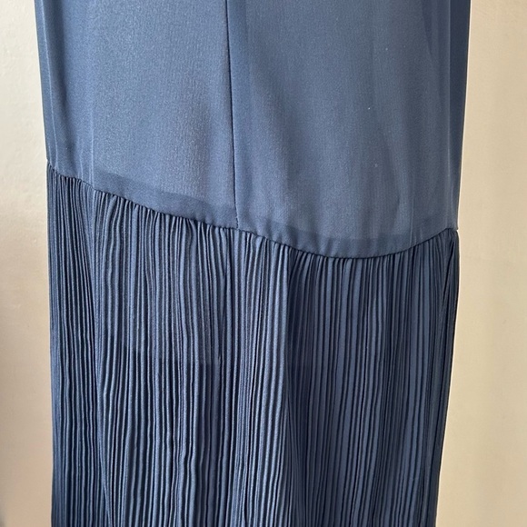 Vintage Black Sheer Micro Pleated Slip Dress Lady Carol of New York Union Made L - Picture 7 of 9